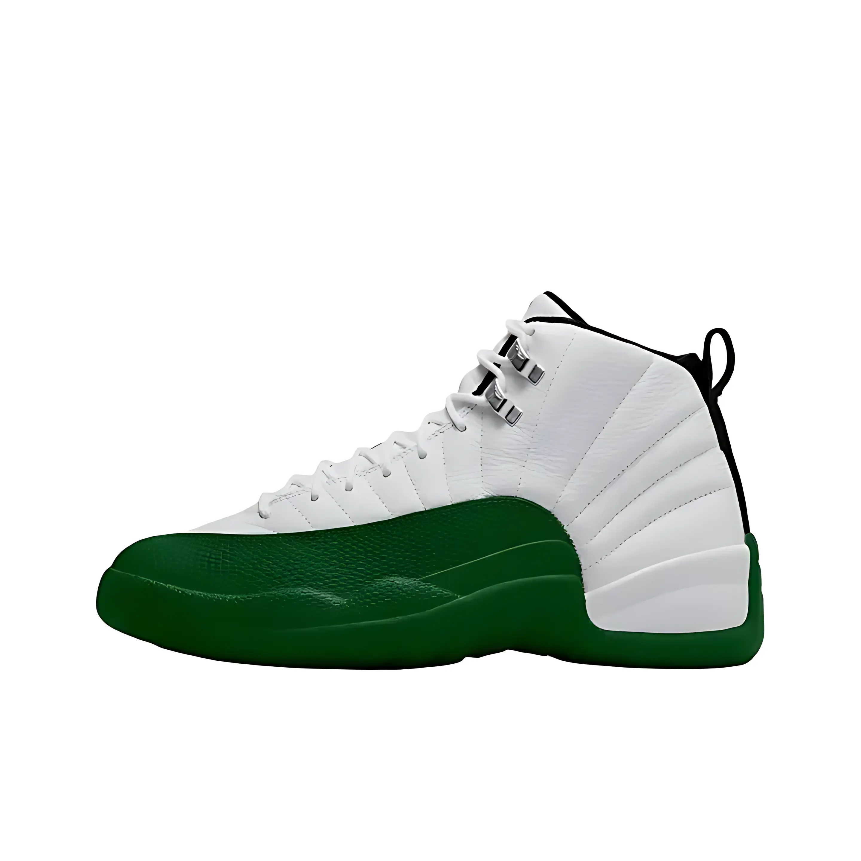 Brand New Sealed with Original Shoe Box | Unisex Soft Leather Athletic Sneakers | White Green High Top Shoes | Basketball Training Footwear Daily Street Casual Sneakers