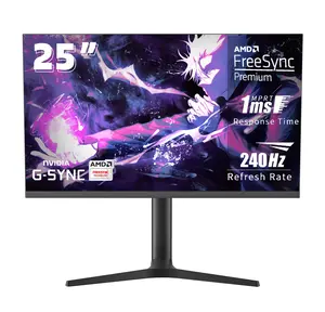 25 inch Gaming Computer Monitor – FHD, 240 Hz Refresh Rate, IPS , 1ms Response Time, G-SYNC, HDMI and DP，Borderless, Eye protection, Speaker