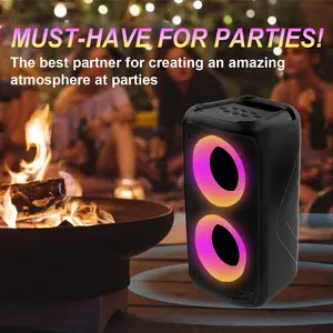 AM-2301 TWS Wireless Portable Speaker, RGB Ambient Light, Dual Speakers, Multi-Functional, Ideal for Parties, Home Entertainment, Outdoor Use