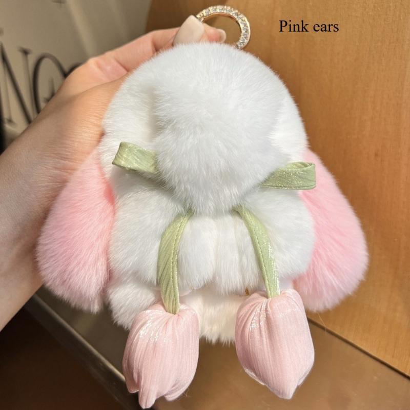 Easter/Mother's Day Cute Decoration 3pcs Random Color Exquisite Plush Rabbit Ornaments: Playful Rabbit Ears, Soft Tulip, Create Fashionable and Personal Key Accessories, Suitable for Valentine's Day, Birthday Gifts double teeth high quality elegant ice Easter/Mother's Day Cute Decoration 3pcs Random Color Exquisite Plush Rabbit Ornaments: Playful Rabbit Ears, Soft Tulip, Create Fashionable and Personal Key Accessories, Suitable for Valentine's Day, Birthday Gifts double teeth high quality elegant ice