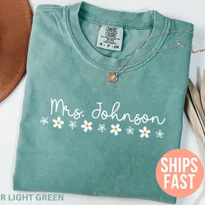 Comfort Colors Custom Teacher Name Shirt, Teacher Team Shirts, Back To School, Teacher Team Shirts,  Womenswear