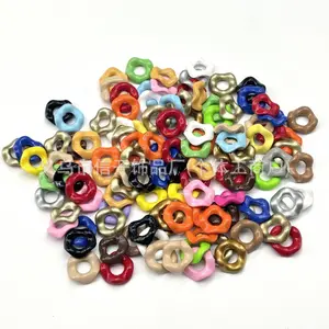 Coarse Hole Acrylic Bright Color Baking Lacquer Spacer Beads Stacking Beads DIY Handmade Jewelry Phone Chain Bag Pendant Materials