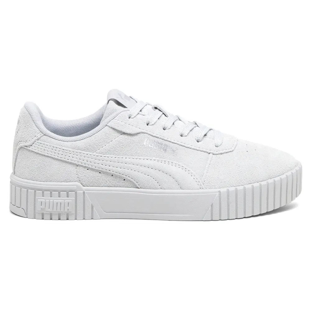 PUMA Womens Carina 2.0 Sd Lace Up Sneakers Shoes Casual - Grey