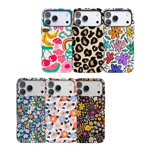 Retro Floral & Pattern Phone Case for iPhone 17 16 15 14 13 12 11 – Cute Retro Design, Durable Anti-Drop Protective Cover