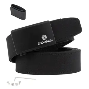 2nd Amen Protector EDC Belt 1.5" Ballistic Grade 1100 Denier Nylon Adjustable Ratchet Belt with Durable Design for Everyday Carry