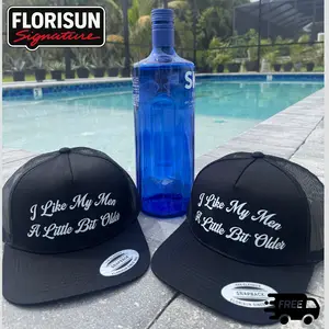 Custom DTF Printed Trucker Hat - I Like My Men A Little Bit Older - Snapback trucker hat - Durable and Lightweight - Perfect gift for women