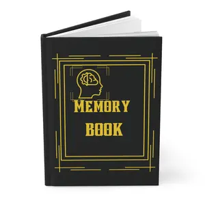 Memory Journal Matte Black Hard Cover Book
