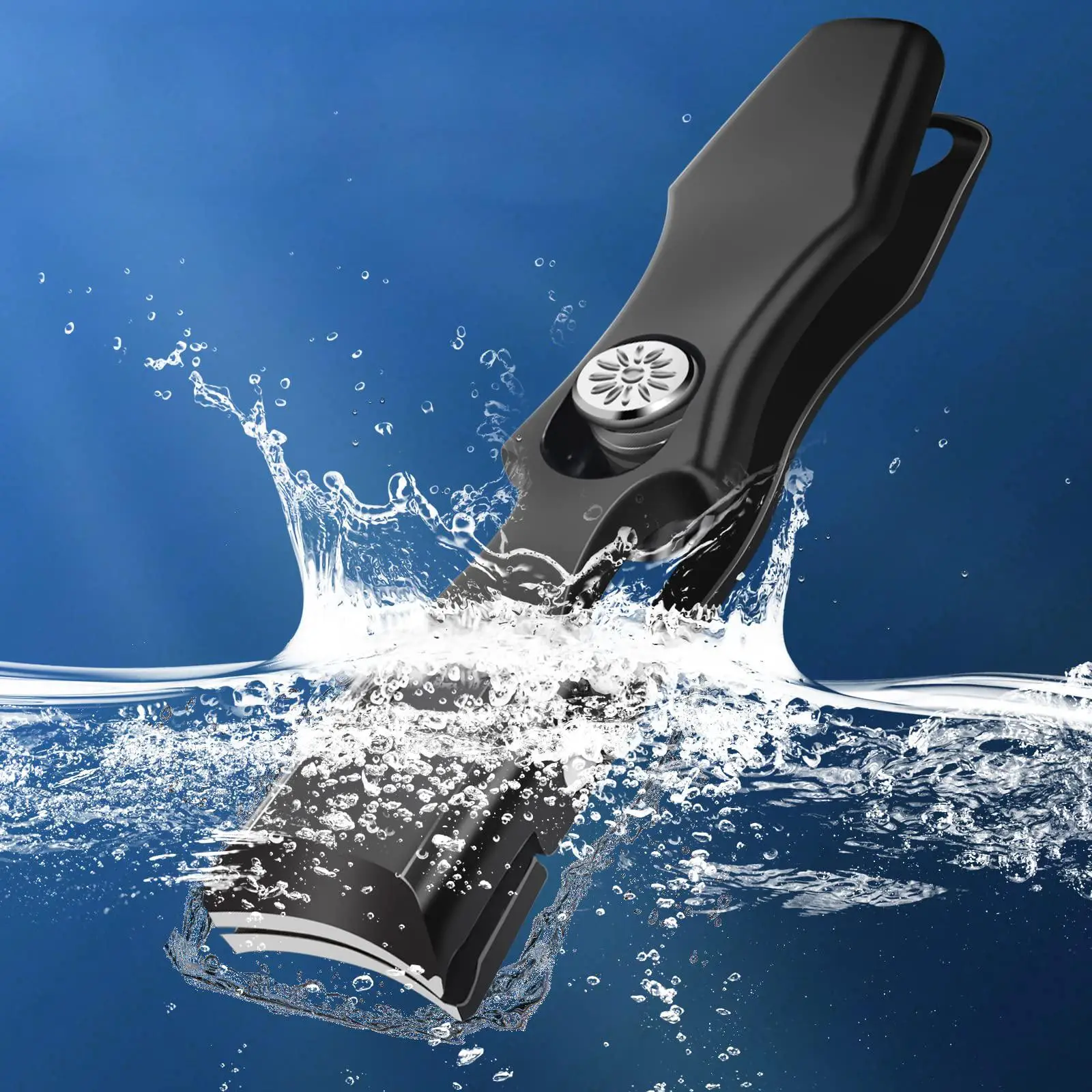 Anti-splash Nail Clipper, Wide Jaw Opening Manicure Fingernail Cutter, Thick Hard Ingrown Toenail Cutics Scissors Tool with Precision Design, Summer N