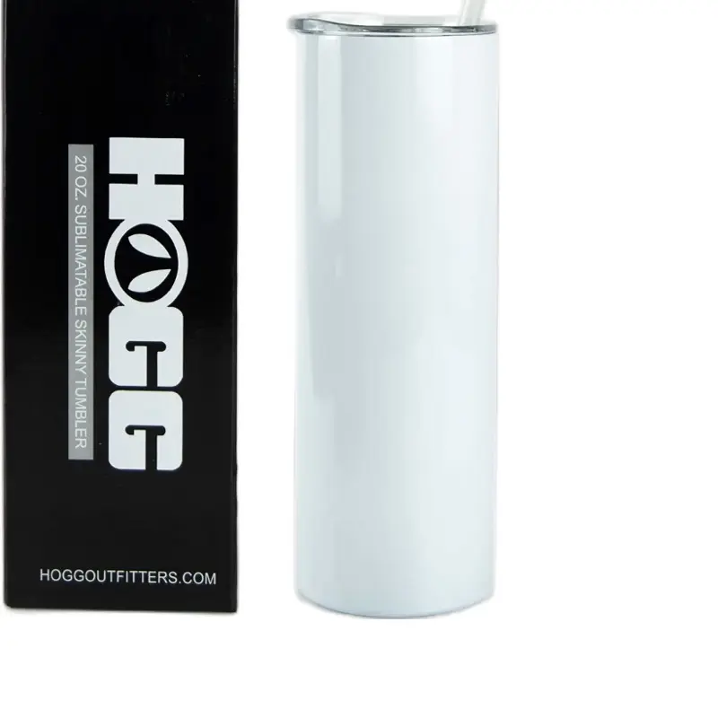 Portable Leakproof 20oz Single Straight Personalized Tumbler - Sublimation or UV Ink, for Daily Kitchenware Drinkware Use