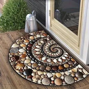 Vintage Washable Doormat - Retro Welcome Mat with Silicone Backing for Porch Living Room Office Decor​
