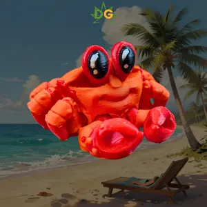 DG Mini Flexi Crab 3D Print | Cute Articulated Pocket Companion