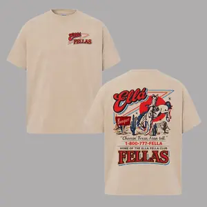 Ella Fella Club Shirt, 1-800-777-Fella Graphic Tee, Indie Aesthetic Dandelion T-Shirt, Retro Style Trendy Unisex Shirt