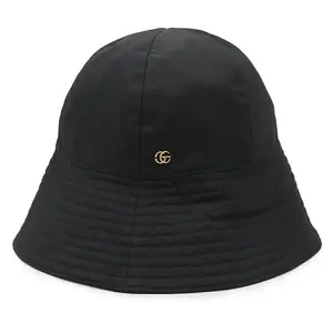 Pre-owned GUCCI Polyester Small Leather Goods GG Marmont Bucket Hat