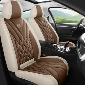 Car Seat Covers for Sedan Suv Five Seats, Car Seat Protectors, All-Season Durable Linen Texture Full Coverage Protector, Universal Fit Auto Interior Accessories