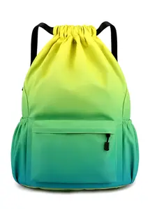 Waterproof Drawstring Backpack, Large Capacity Shoulder Bag, Outdoor Travel Pack, Adjustable Straps, Durable Material