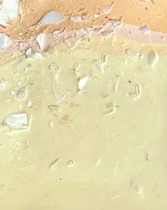 yellow sandshell infused clay