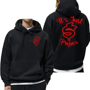 Ondgas It S Just Paper 2 Side Hoodie, Gift, Graphic Tee Cotton Relaxed Fit