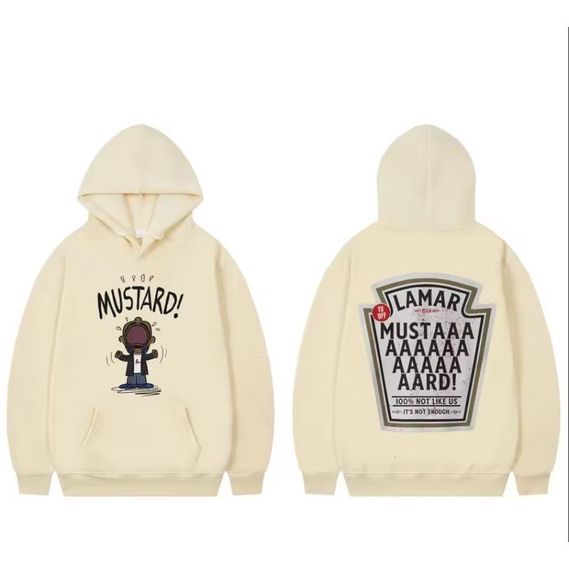 Kendrickk Mustard Hoodie for Men Featuring Hip Hop Trend Style