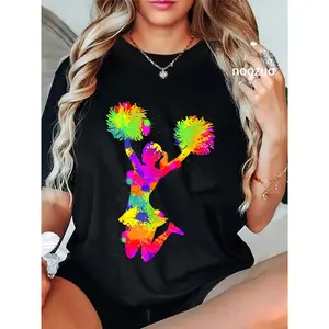 100% Cotton Cheer Girl Cheerleader Cheerleading Youth Squad Team T-Shirt