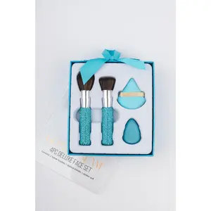 Aquamarine Glitz & Glam |4pc Deluxe Face Set | GG18751