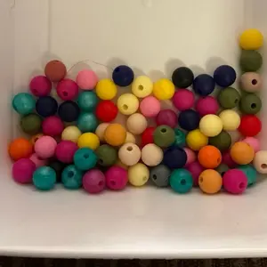 Mixed bag of 8 mm solid silicone beads