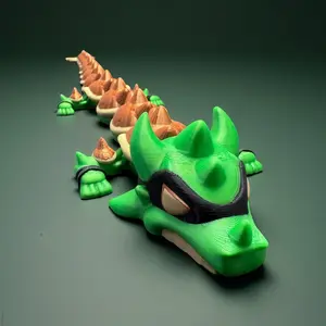 3D Printed Turtle Dragon Model, 1 Count Creative Desktop Ornament, Decor Figurine, ldeal for Home & Office Decor, Perfect Holiday Gift, Creative Modern Decoration, Interior Decoration Accessories
