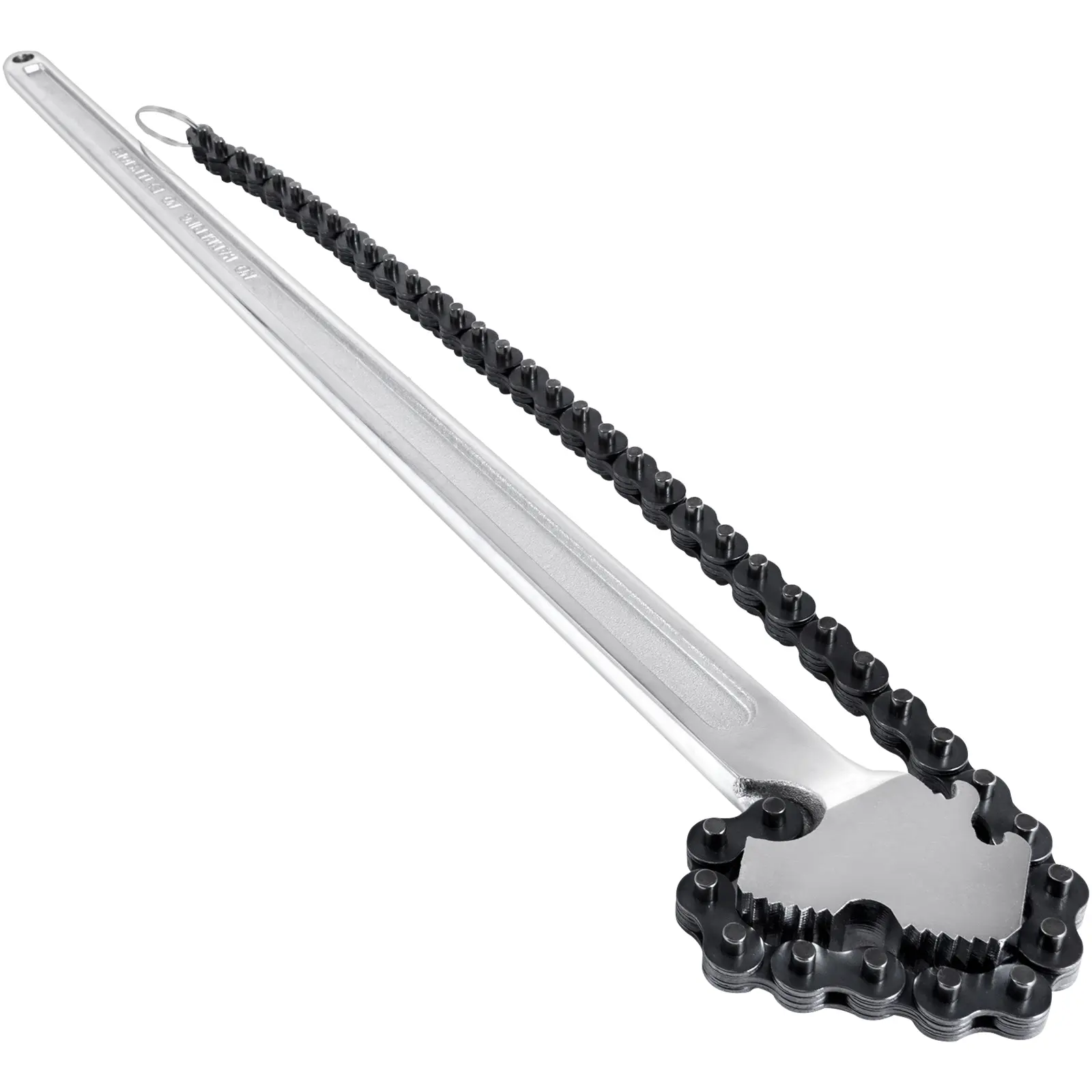 【summerfinds】VEVOR 24-in Heavy-Duty Carbon Steel Chrome Universal Pipe Chain Wrench, 6.7-in Chain, Auto Parts Tool for Vehicle Maintenance, Ideal Father's Day Gift