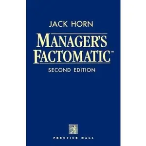 USED-Manager's Factomatic by Horn, Jack (Unknown)