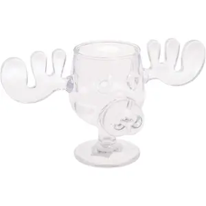 Christmas Vacation Acrylic Moose Cup - Griswold Moose Mug - 4.5u201D - 6 Ounce,Clear