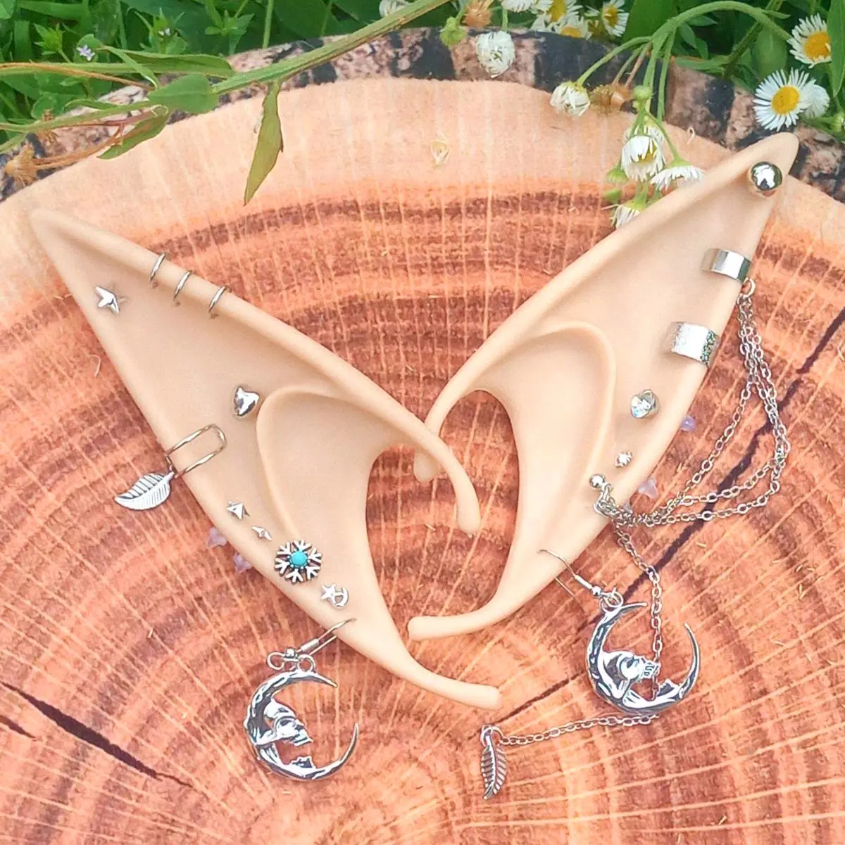 Fairy / Elf ears (Skull/Moon style) Synthetic