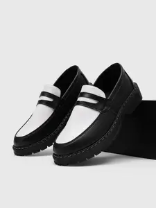 Men's Fashion Loafers New Casual Lightweight Slip-On Flat Business Office Style All-Season PU Leather Waterproof Patchwork Boat Shoes Footwear