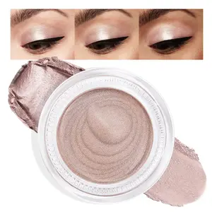 Cream Glitter Eyeshadow – Light Champagne Shimmer Metallic Shadow for Mature Skin – Mini Holographic Eye Makeup, Long-Lasting, Talc-Free, Paraben-Free, Cruelty-Free – Shade 730