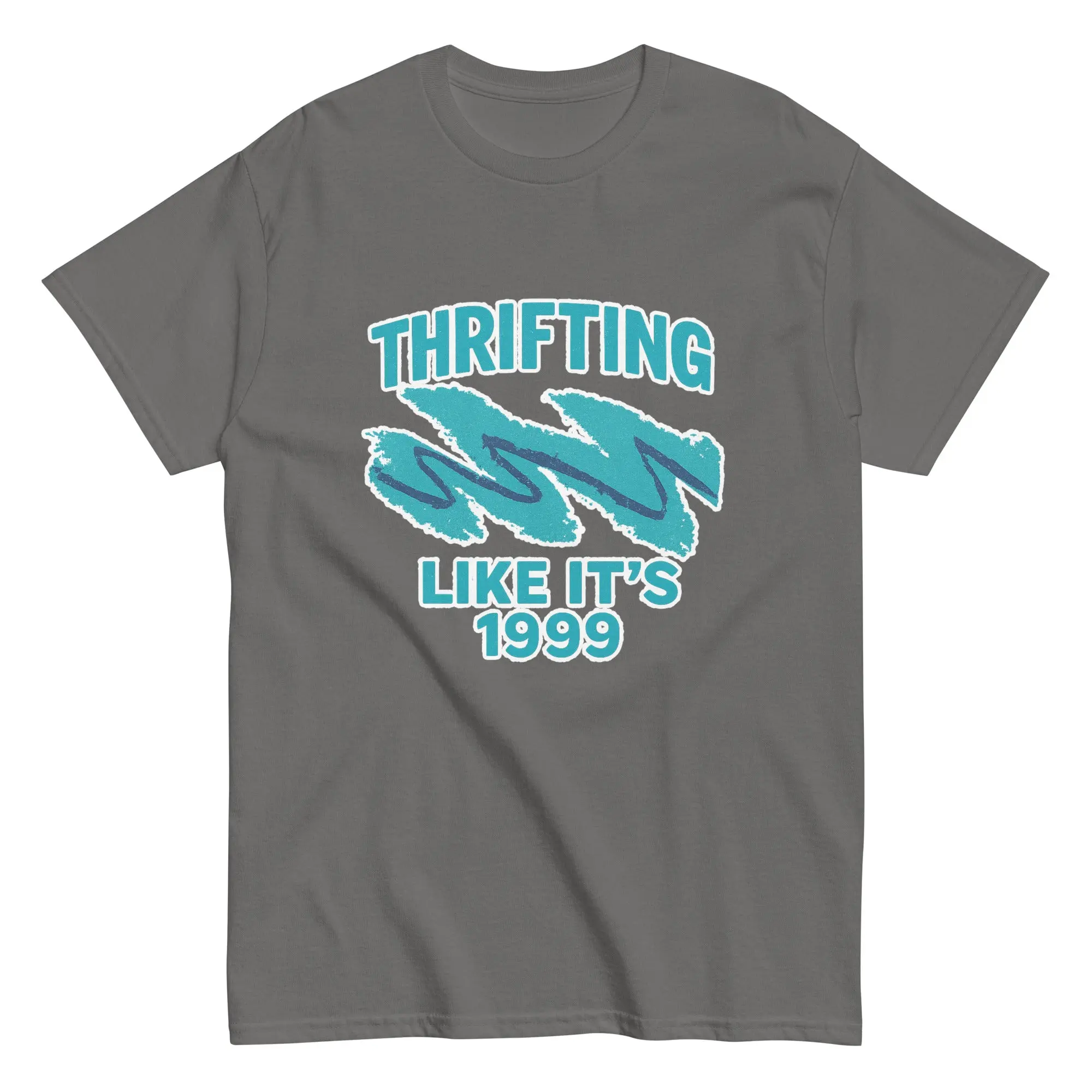 Thrifting Like It's 1999 Unisex classic tee Charcoal