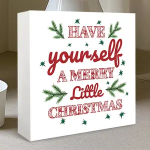 Christmas Theme PVC Desk Decorations, Winter Holiday Art Display for Home Bookshelves Office, Multi-Functional Indoor Tray Shelf Decoration