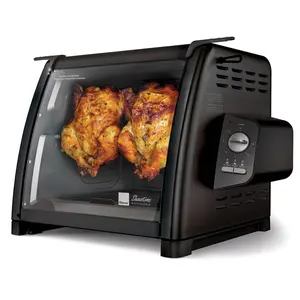 Ronco Showtime Modern Rotisserie Oven - Large Capacity, Compact Design, Three Cooking Options, Timer, Dishwasher Safe, Multi-Purpose Basket, Silicone Door Tie, Keto Friendly