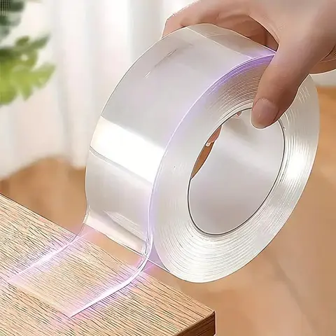 Double Sided Tape, Double Sided Sticky, Durable Double Sided, Long Lasting Adhesive, Waterproof Strong Adhesive Tape, Invisible Adhesive, Multifunctional Tape for Plastic, Fabric, Wood, Glass