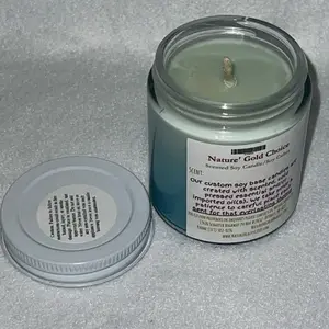 Natures Scented Candles Tri-Unisex Scent Cold Pressed Essential & Scented Oils 9oz Jar with Lid for Home Decor & Ornaments