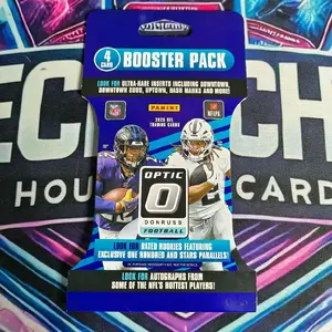 Optic Booster RipNShip 2025 4 Cards Booster Pack Featuring Rated Rookies and Autographs from NFL's Hottest Players