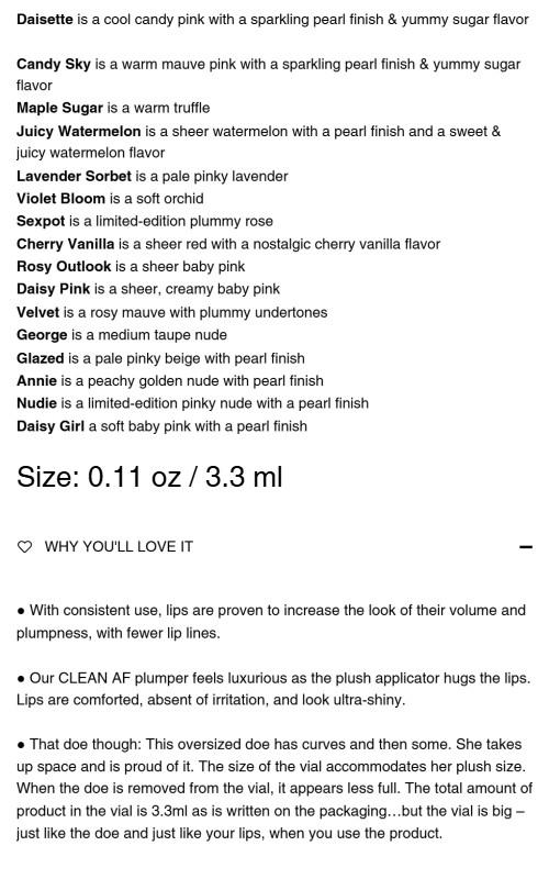 Forget The Filler Lip-Plumping Line-Smoothing Gloss