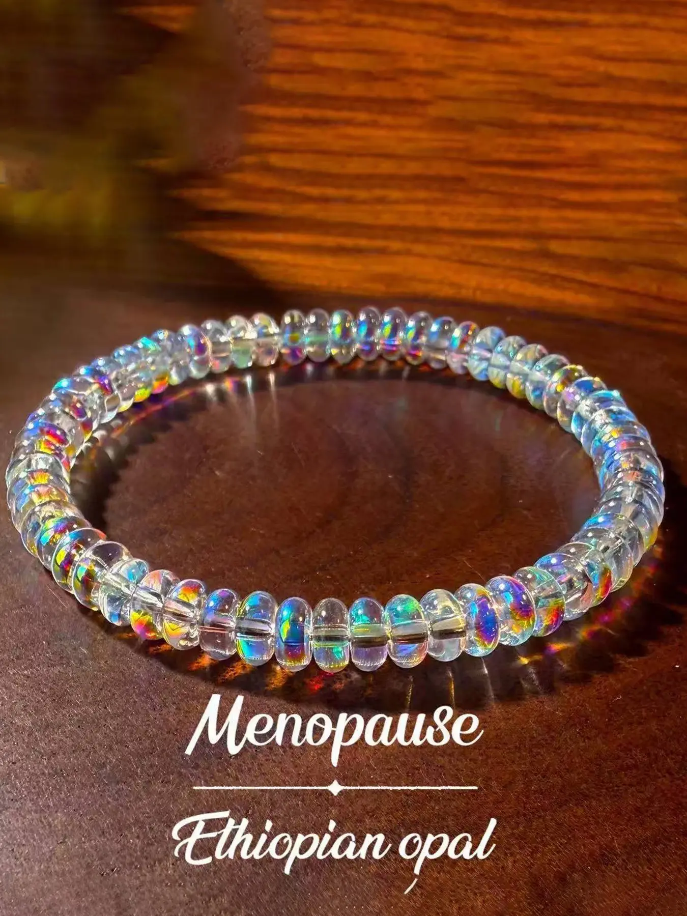 Rainbow Color Changing Bracelet, Elastic Beaded Jewelry, Perfect Valentine's Gift for Mom, Ideal for Travel and Daily Wear, Couple's Handmade Accessory, Elastic Bangle