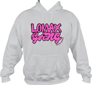 Lomax Gang Custom Designs Pink Logo Hoodie