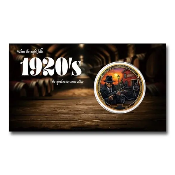 Barrels & Bullets 1 oz Colorized Copper Round (New in Blisterpack)