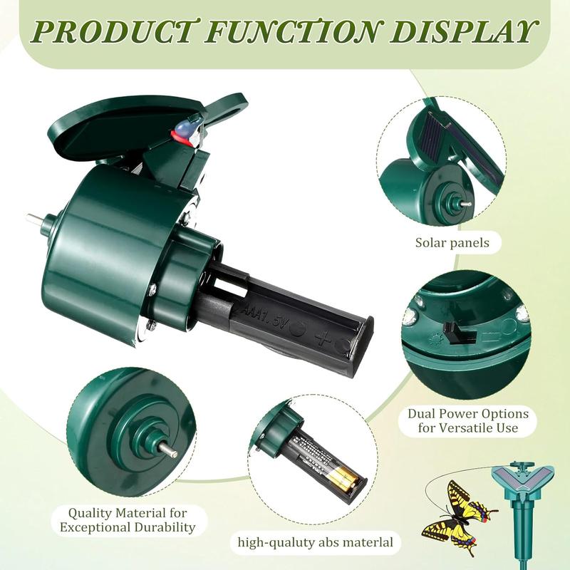 9 Pcs Solar Flying Butterflies Moving Fluttering Butterflies Waterproof Garden Stakes Decorations for Home Yard Pathway Garden Landscape Outdoor Indoor Centerpieces Decorations