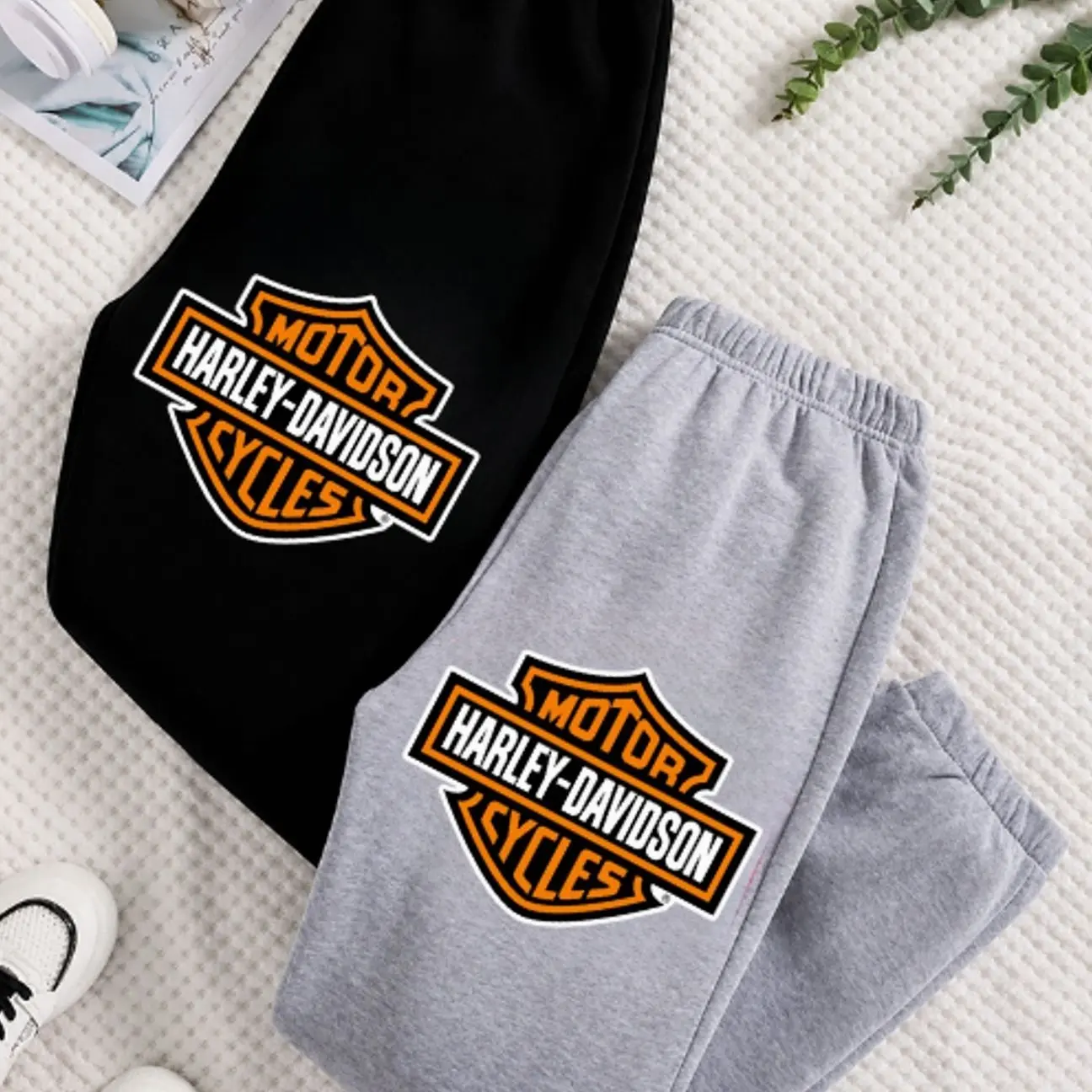 Vintage Motorcycle Graphic Sweatpants, Unisex Oversized Joggers, Soft Cotton Blend Fleece, Relaxed Fit, Biker Streetwear, Comfortable Lounge Pants for Everyday Wear, Gift For Him, Gift For Her, Gym and Travel, Trending 2026 Q