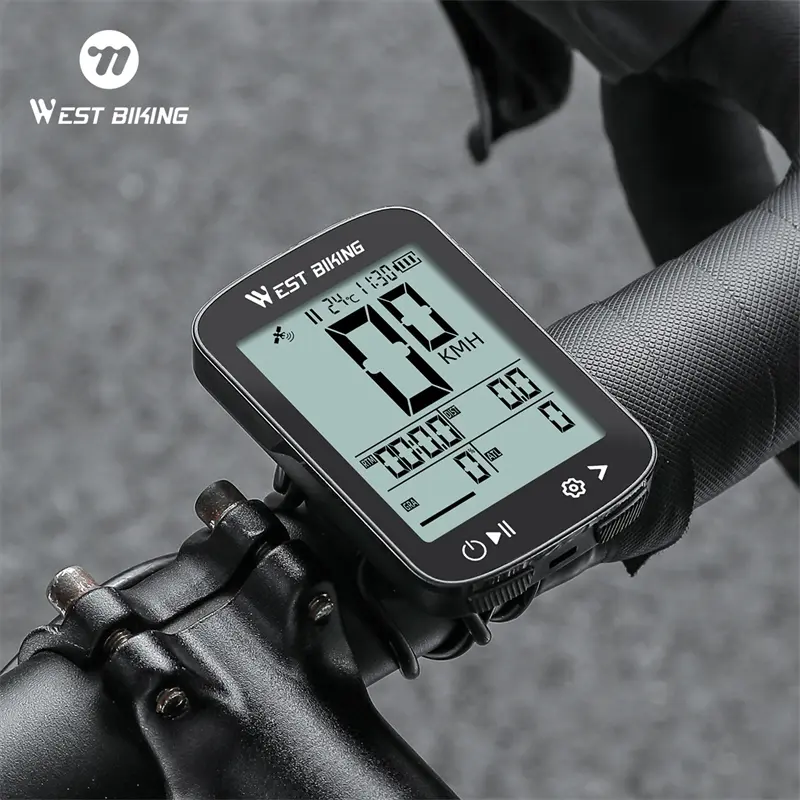 WEST BIKING Bicycle Intelligent Global Positioning System Bicycle Computer IPX7 Waterproof Bicycle Bicycle Computer Battery Life 20 Hours