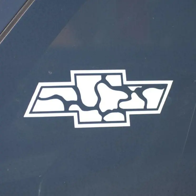 Camo Chevy Logo Decal for Chevy Vehicles - Camouflage Design Car Sticker
