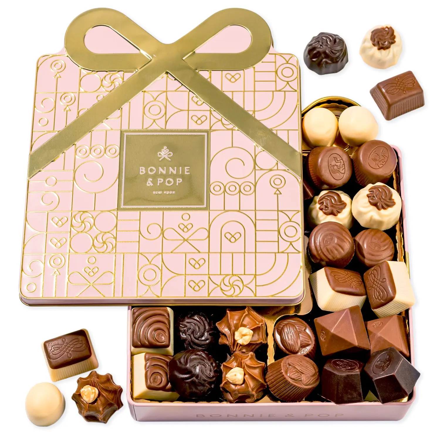 Chocolate Gift Basket for Women– Gift Tin with Assorted Chocolates (MACYS)