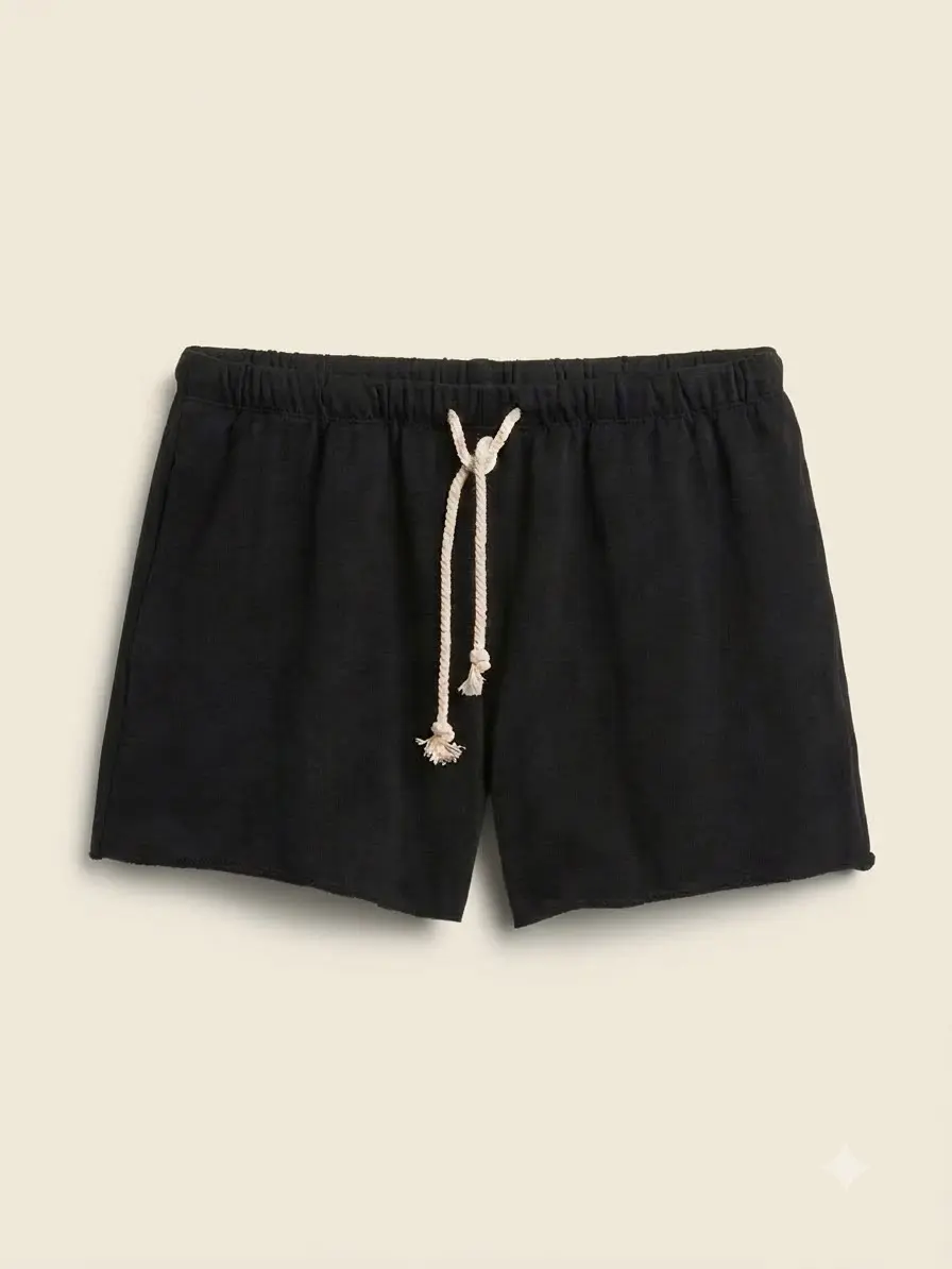 Women 3.5 Inch VintageSoft Terry Relaxed Sweat Shorts Breathable Drawstring Waist Comfy Sleep Travel Shorts With Pocket