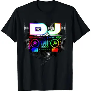 [Graphic Tee] 100% Cotton Dj Music Lover Music Player Sound Cool Funny Gift T-Shirt
