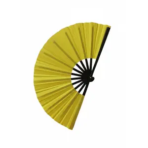 Gold Glitter Clack Fan: Elegant Folding Hand Fan